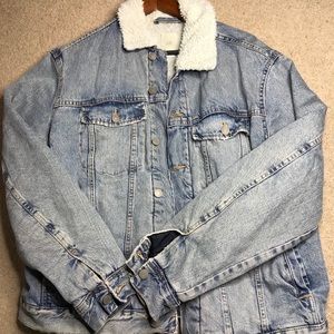 H&M Sherpa denim jacket